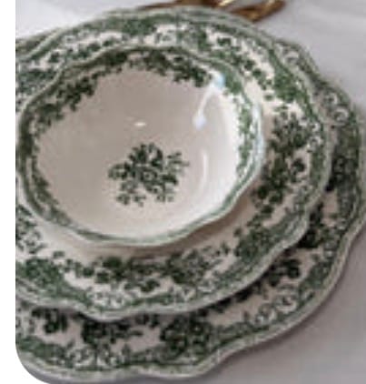 Customer photo review of Teller-Set Primavera Grün für 6 Personen