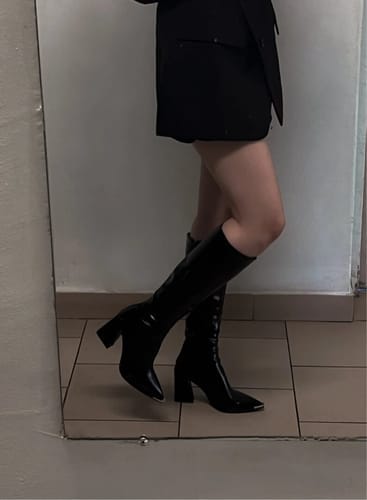 Customer photo review of Rider Knee-High Boots