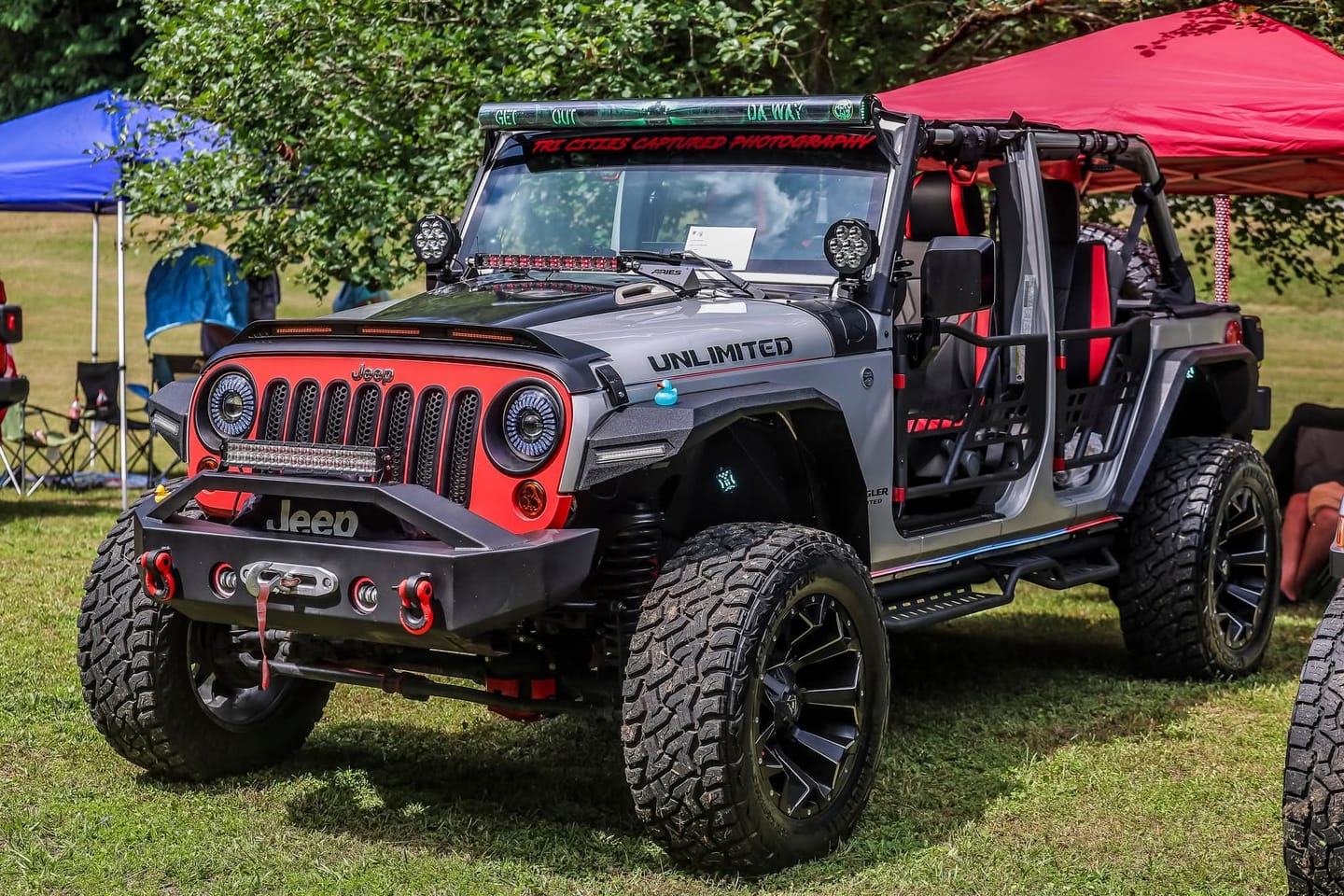 Customer photo review of Light Bar Cover | Dual Row 52"
