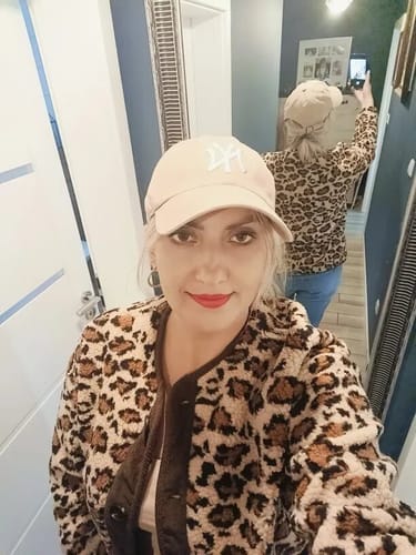 Customer photo review of Vanessa Leopard Jacket