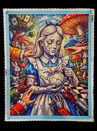 Customer photo review of Broken Wonderland Tears (Diamond Painting)