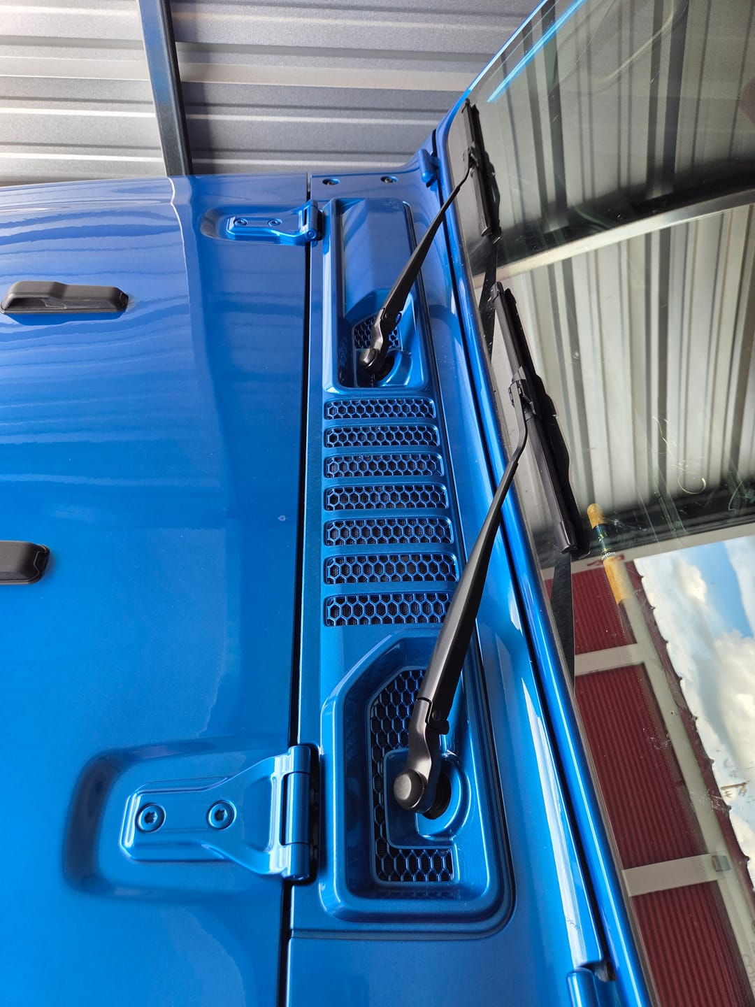 Customer photo review of OEM Cowl Wiper Panel Color Matched  JL JT 2018+