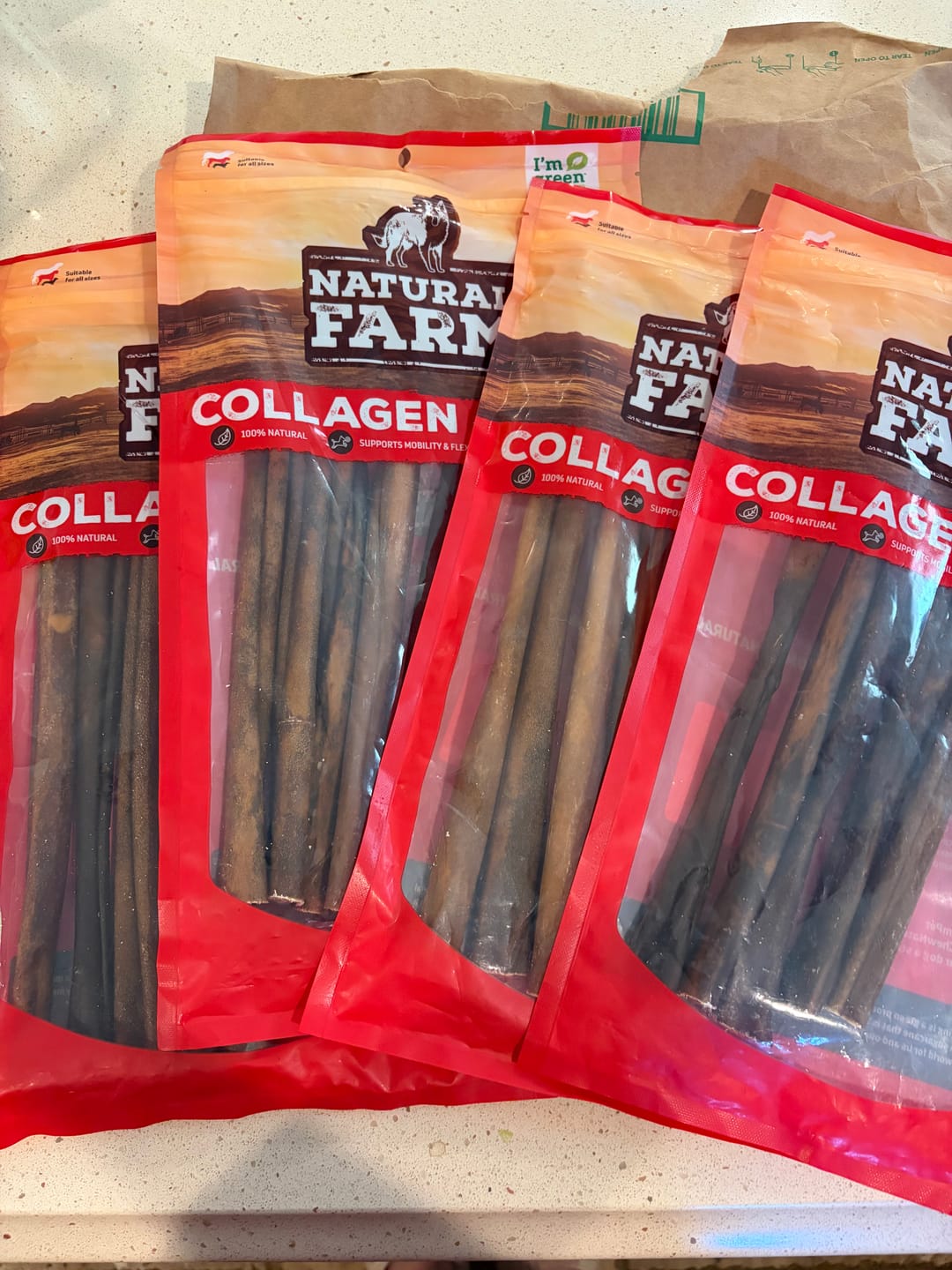Customer photo review of 12 Inch Bully Coated Gourmet Collagen Sticks