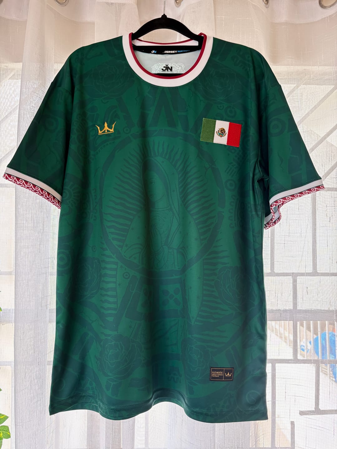 Customer photo review of Mexico Heritage Custom Football Jersey