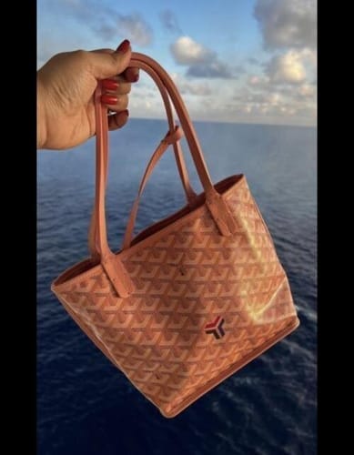 Customer photo review of Veyra Reversible Mini Tote