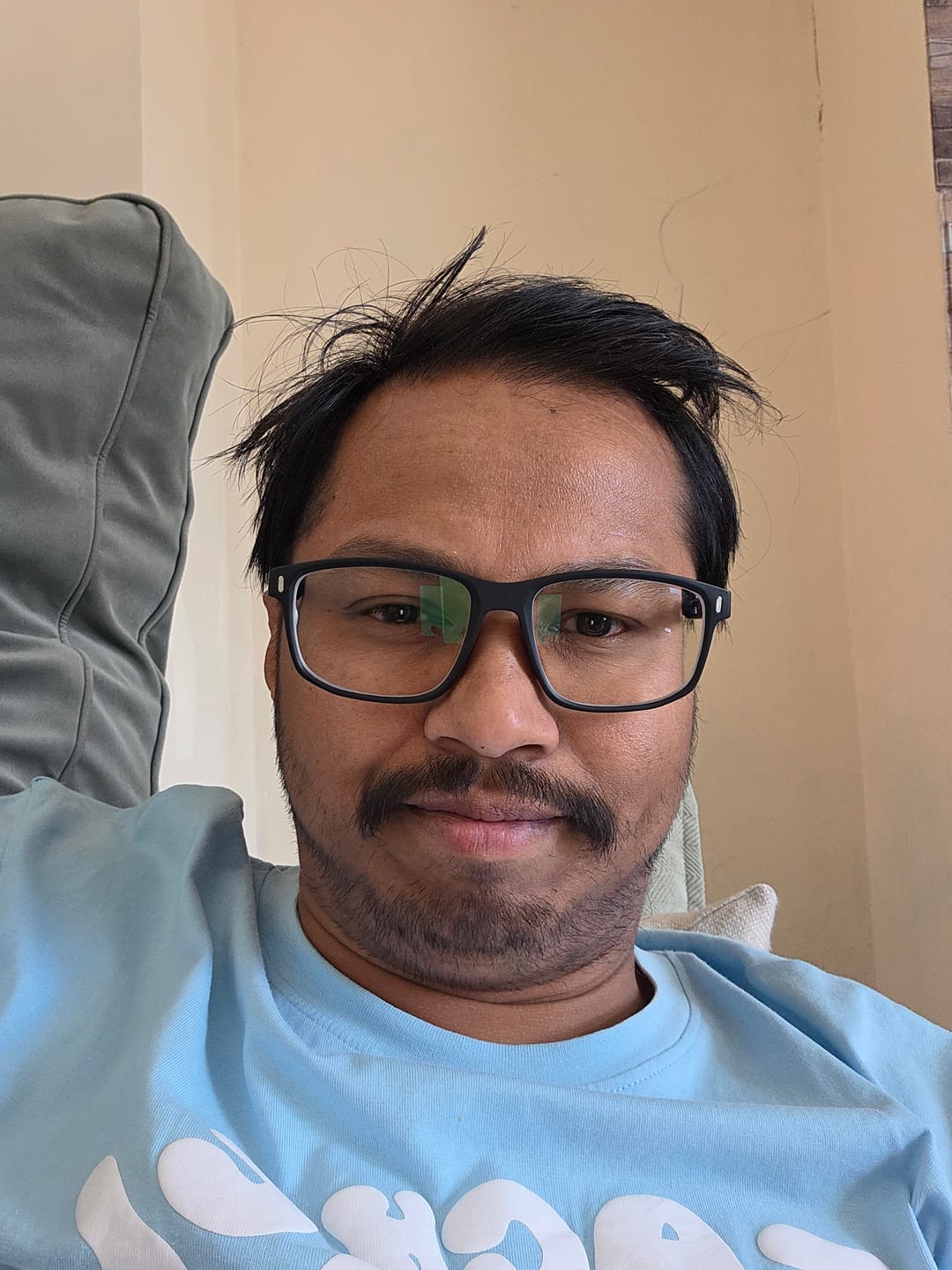 Customer photo review of Hiram | Sporty Magnetic Clip-on Eyeglasses Sunglasses | ZanyLen Best Seller