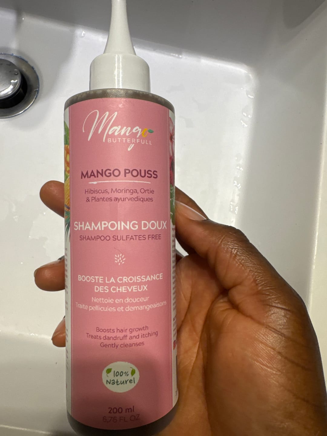 Customer photo review of Shampoing Doux POUSS