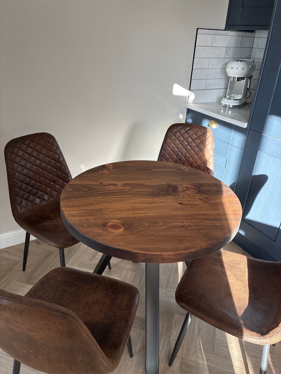 Customer photo review of Hunton Dining Chair Brown | Set of Two
