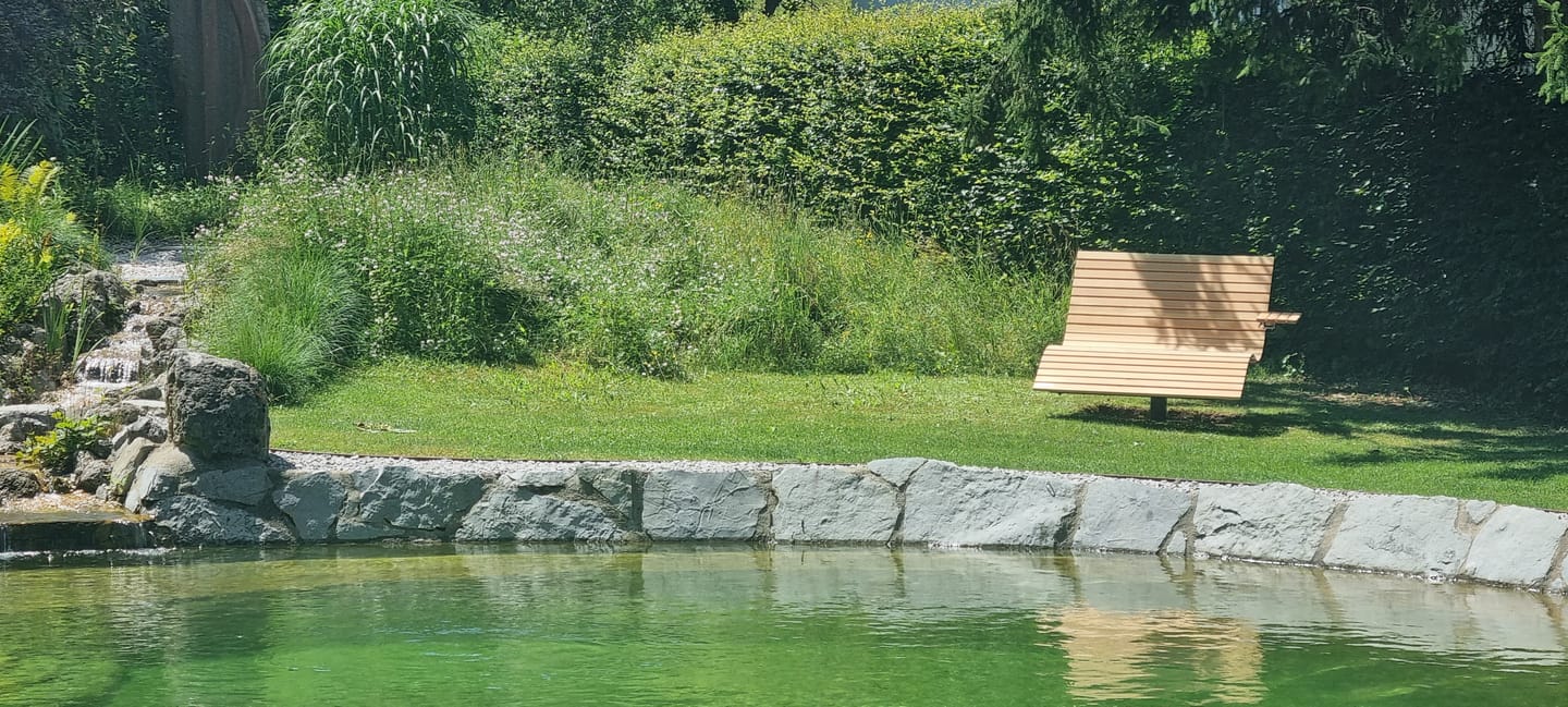 Customer photo review of MEBE Wave Lounge - drehbare Gartenliege für 2 Personen