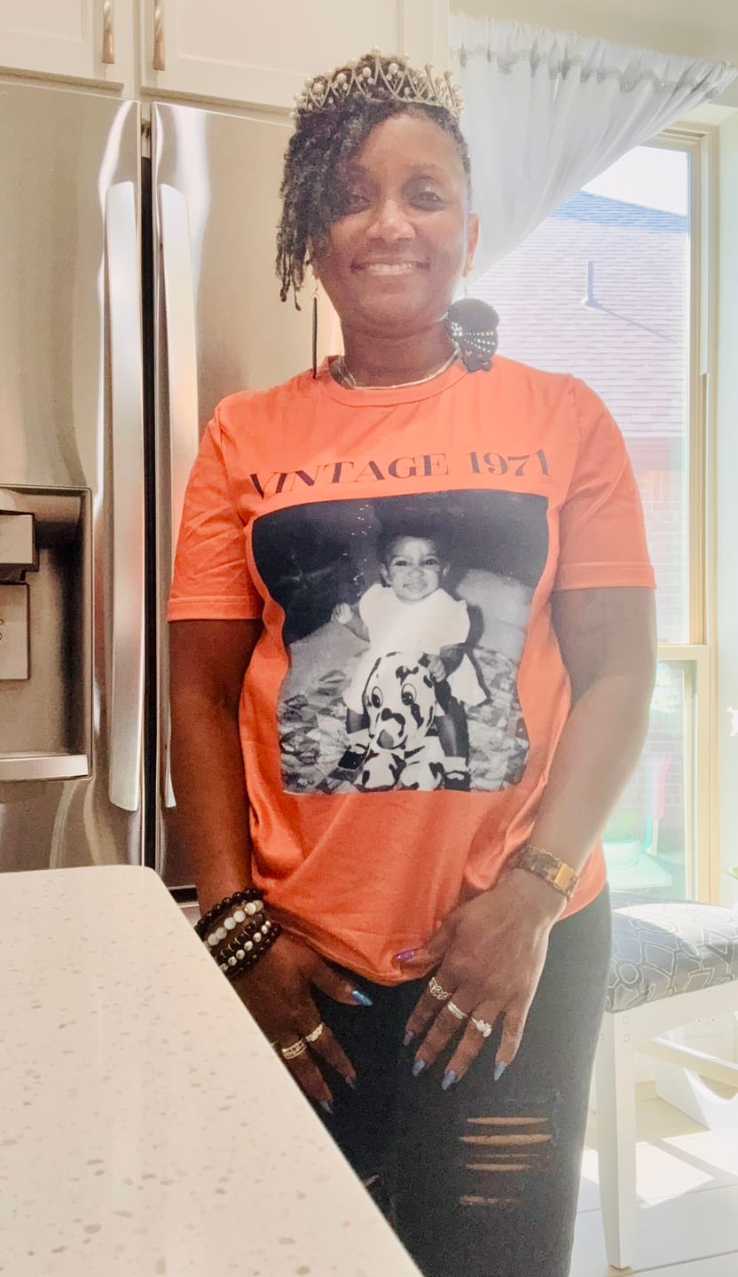 Customer photo review of Vintage Photo And Year - Personalized Comfort Tee