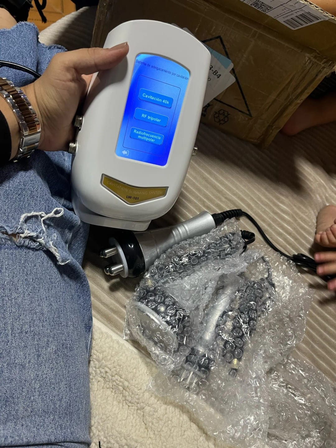 Customer photo review of AUS 40K™ Cavitation RF Slimming Machine