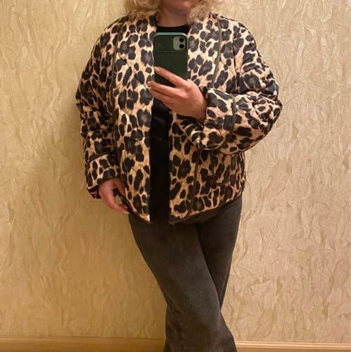 Customer photo review of Vanessa Leopard Jacket