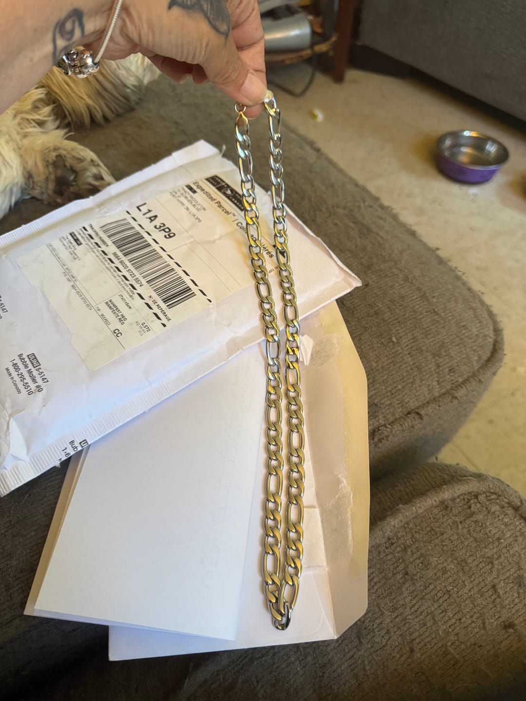 Customer photo review of 10mm Figaro Link Chain