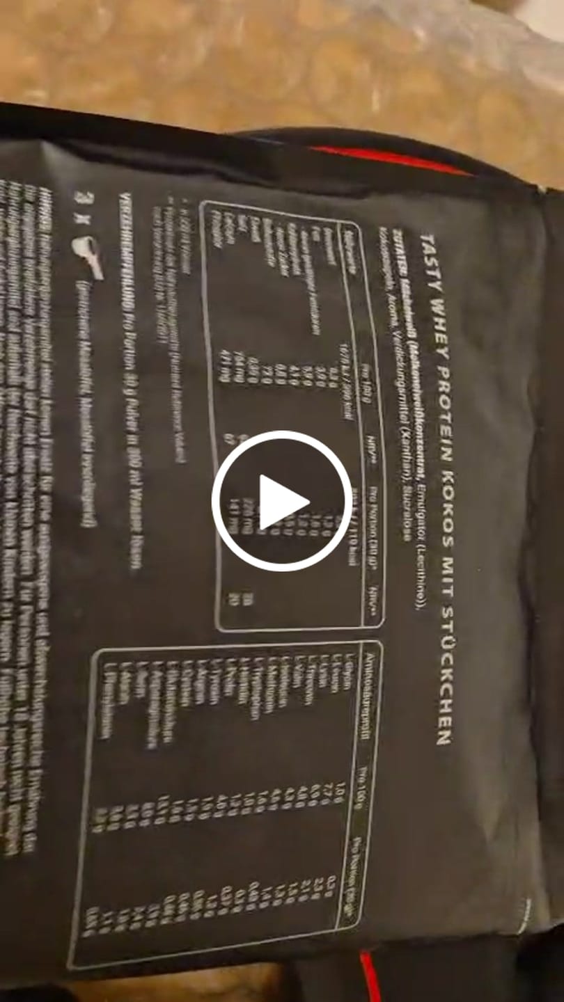 Customer video review of Wehle Sports Tasty Whey Protein - 1000g