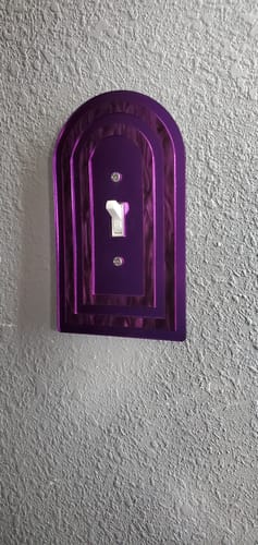 Customer photo review of Layered Archway Light Switch Cover
