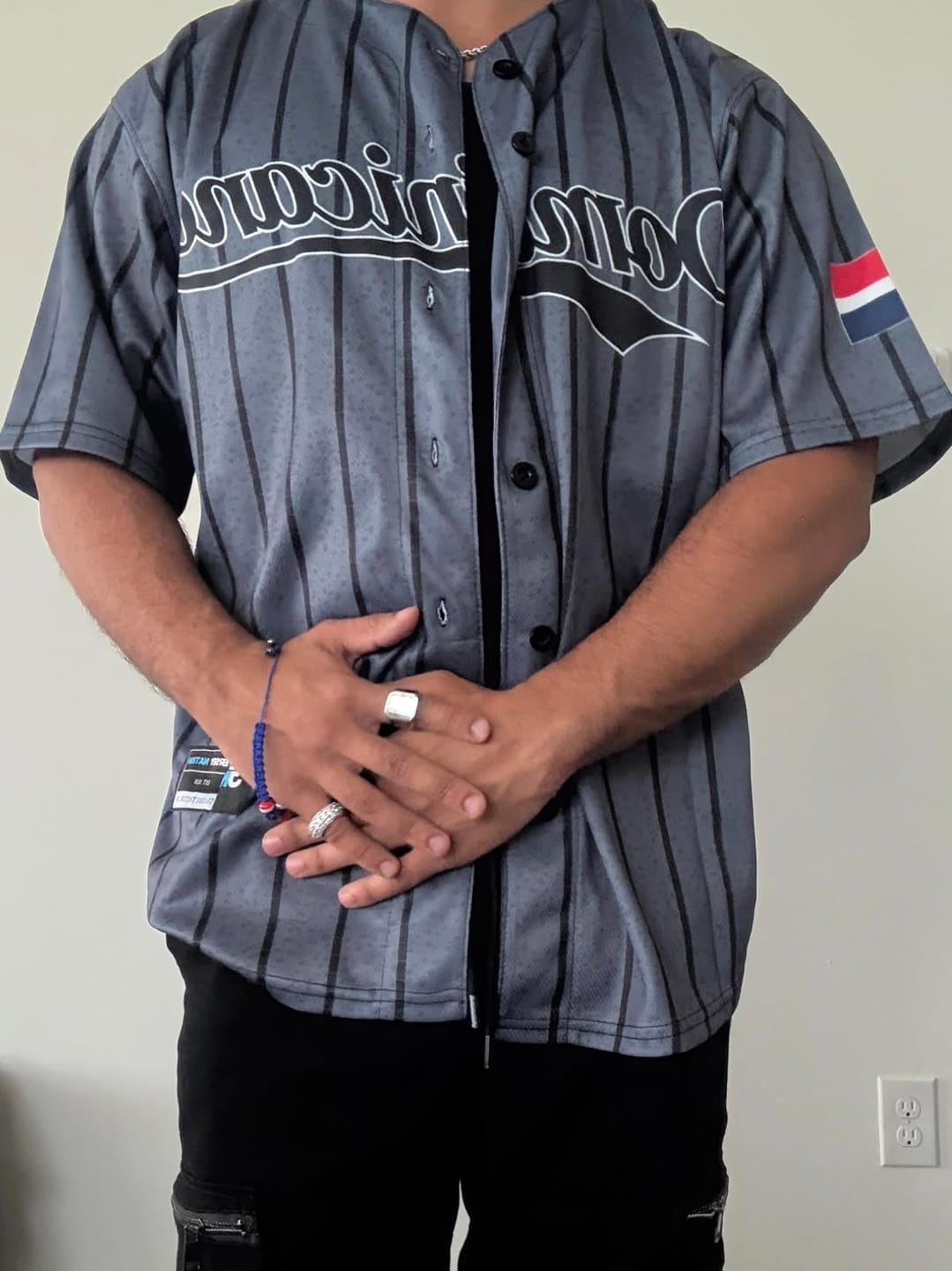 Customer photo review of Dominican Republic 'Platano Verde' Baseball Jersey