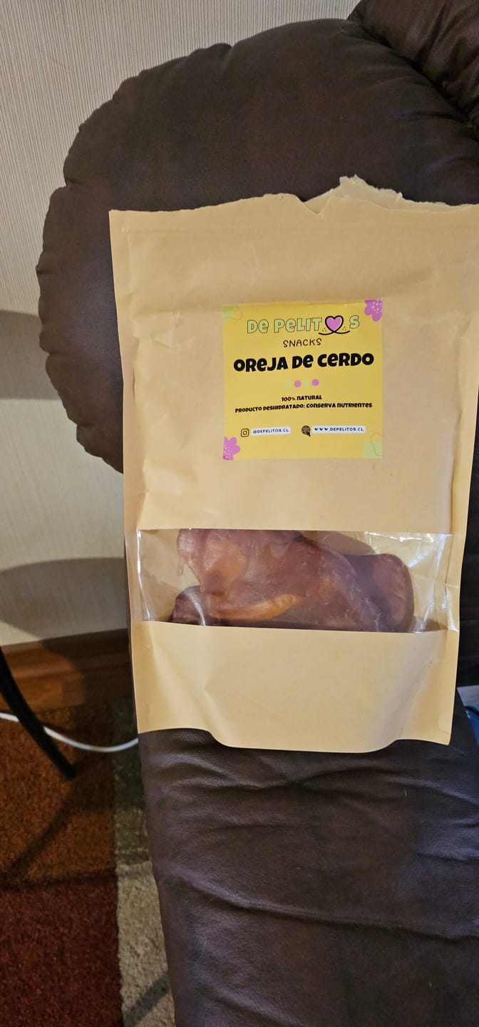 Customer photo review of Oreja de cerdo  - 8 unidades enteras GRANDES talla L