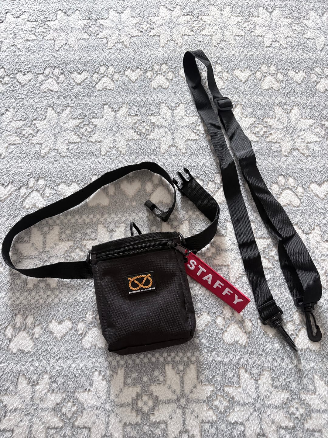 Customer photo review of Staffordshire Bull Terrier 1935® Treat Bag
