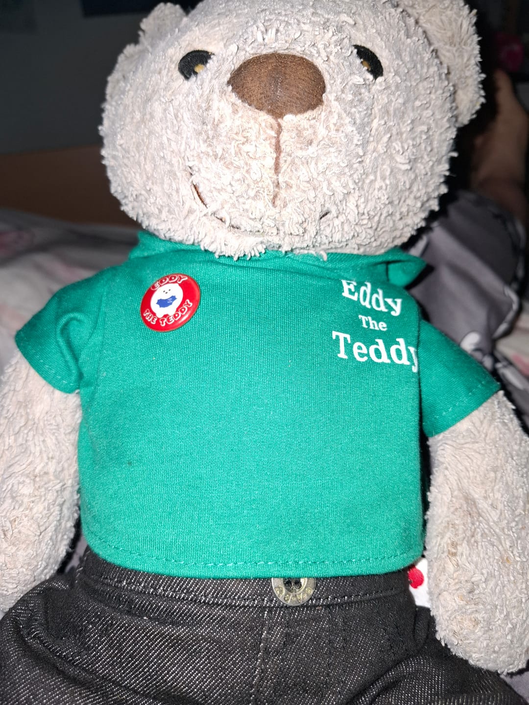 Customer photo review of 32cm Eddy the Teddy Bear Clothing (pack of 5)