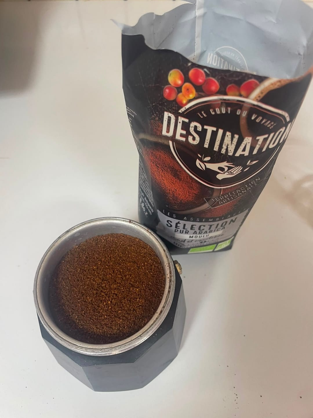 Customer photo review of Café Molido Selección 100% Arábica Bio 250g