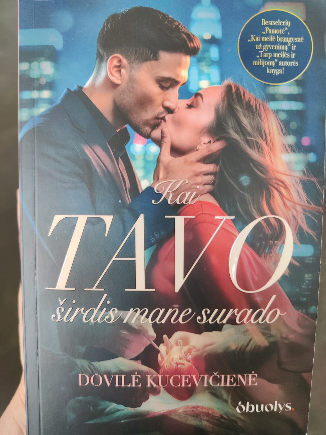 Customer photo review of Kai tavo širdis mane surado: meilės romanas apie antrą šansą ir nenuspėjamą likimą + autografas!