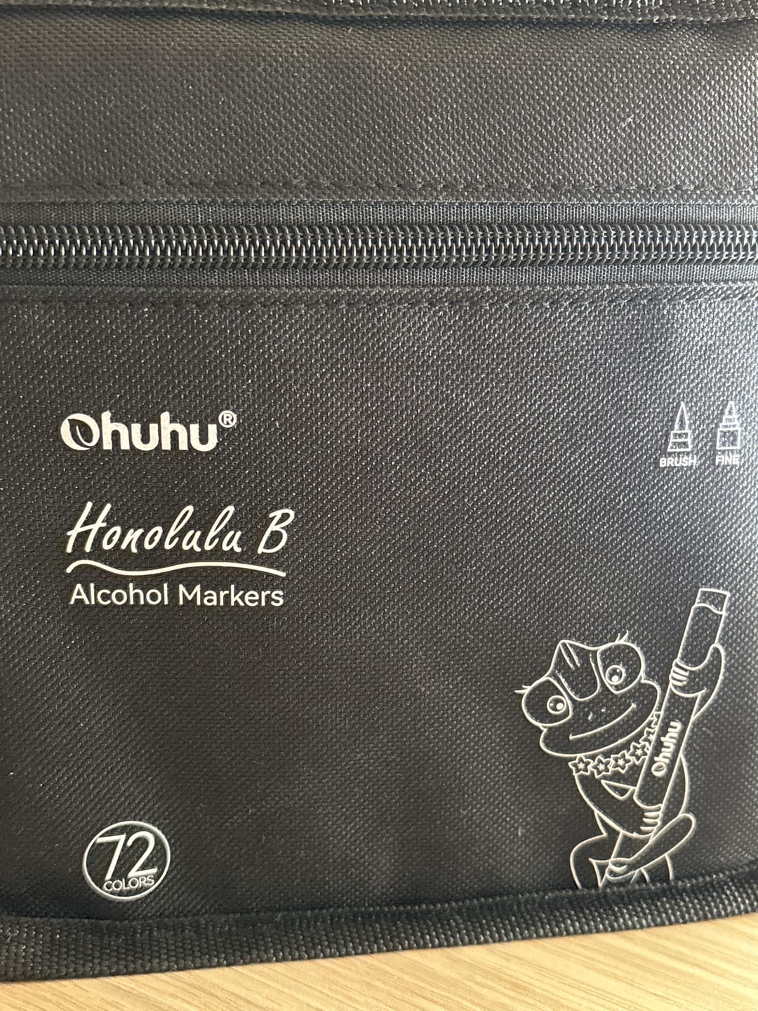 Customer photo review of Ohuhu Honolulu 72 Colors Dual Tips Alcohol Art Markers (New Color Codes)