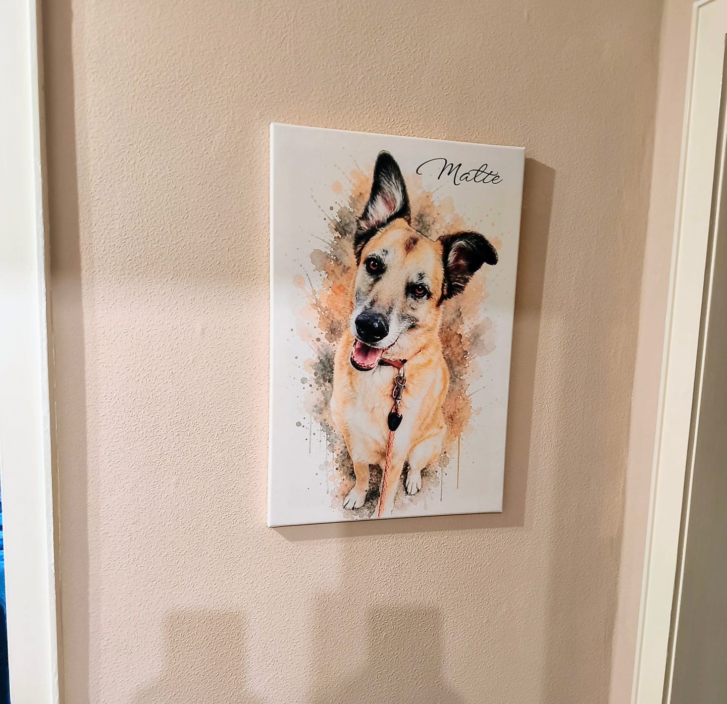 Customer photo review of Dein Haustier als Kunstwerk – mit Live-Vorschau, als Poster oder Leinwand