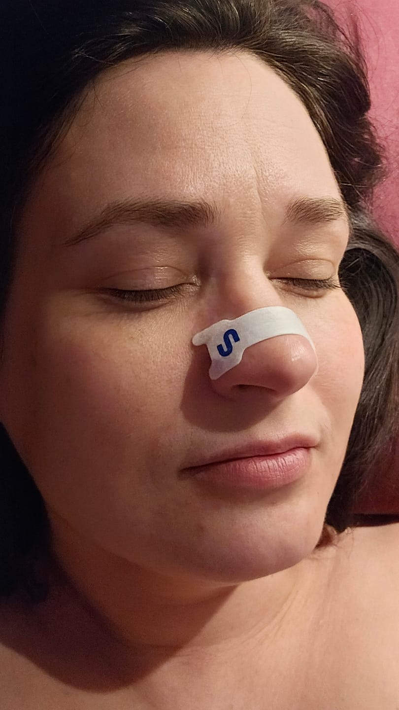 Customer photo review of Nuku Sleep Nasal Strips