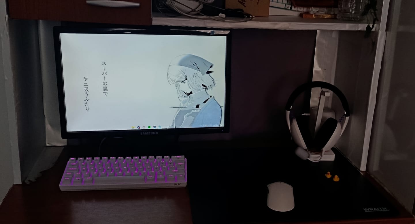 Customer photo review of Wraith Blade Y Hard Mousepad