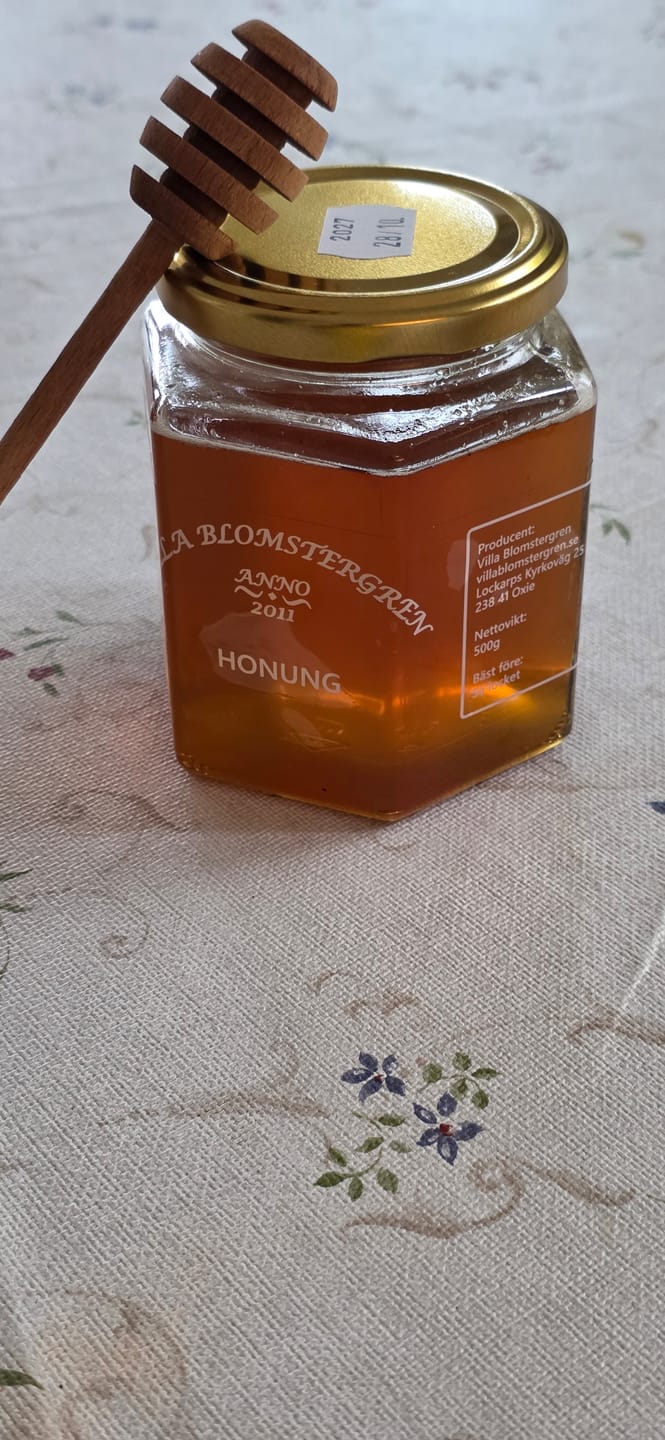 Customer photo review of Flytande honung 500 g – Svensk honung direkt från biodlare