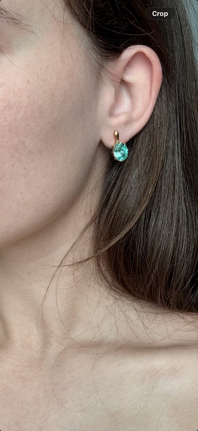 Customer photo review of The Romy Earrings
