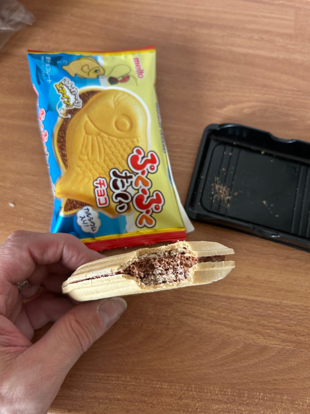 Customer photo review of Puku Puku Taiyaki chokladwafer