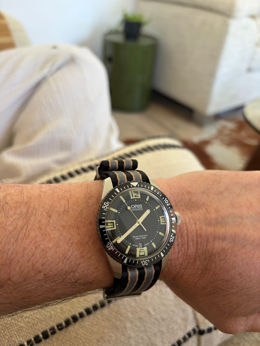 Customer photo review of NTTD Bond Premium Nylon Watch Strap