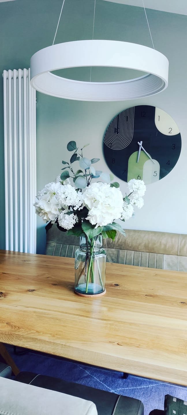 Customer photo review of Puffy Khaki - Glass Wall Clock