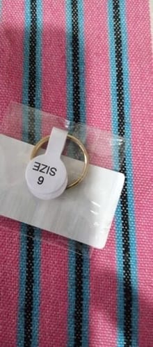 Customer photo review of Tara mother of pearl ring size US 8