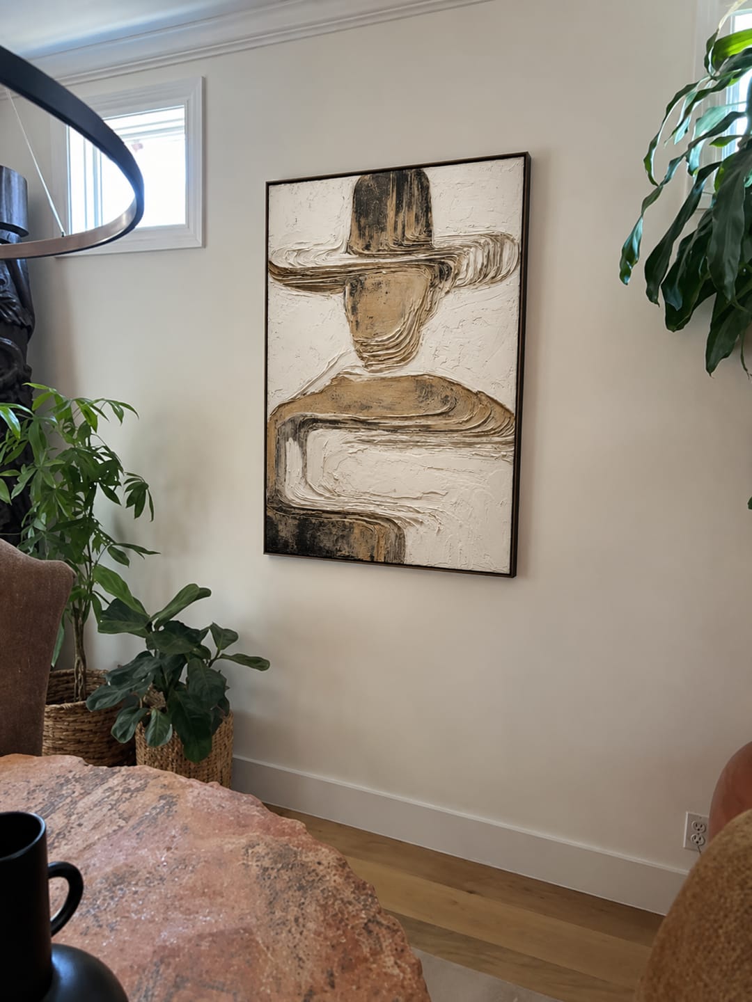 Customer photo review of Desert Brim-Textured Portrait Painting