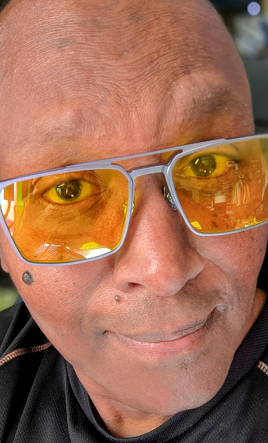 Customer photo review of Benjamin | Semi-rimless Magnetic Clip-on Eyeglasses Sunglasses | ZanyLen Best Sellers