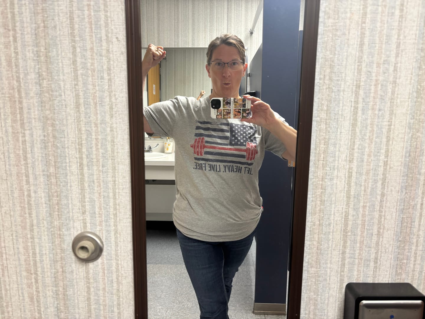 Customer photo review of Lift Free T-Shirt