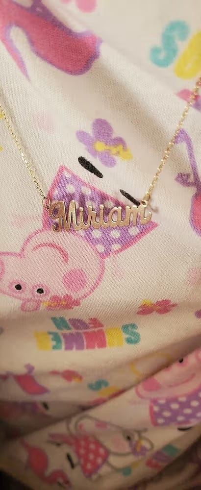 Customer photo review of Personalized Name Necklace for Women | Custom Gift for Her