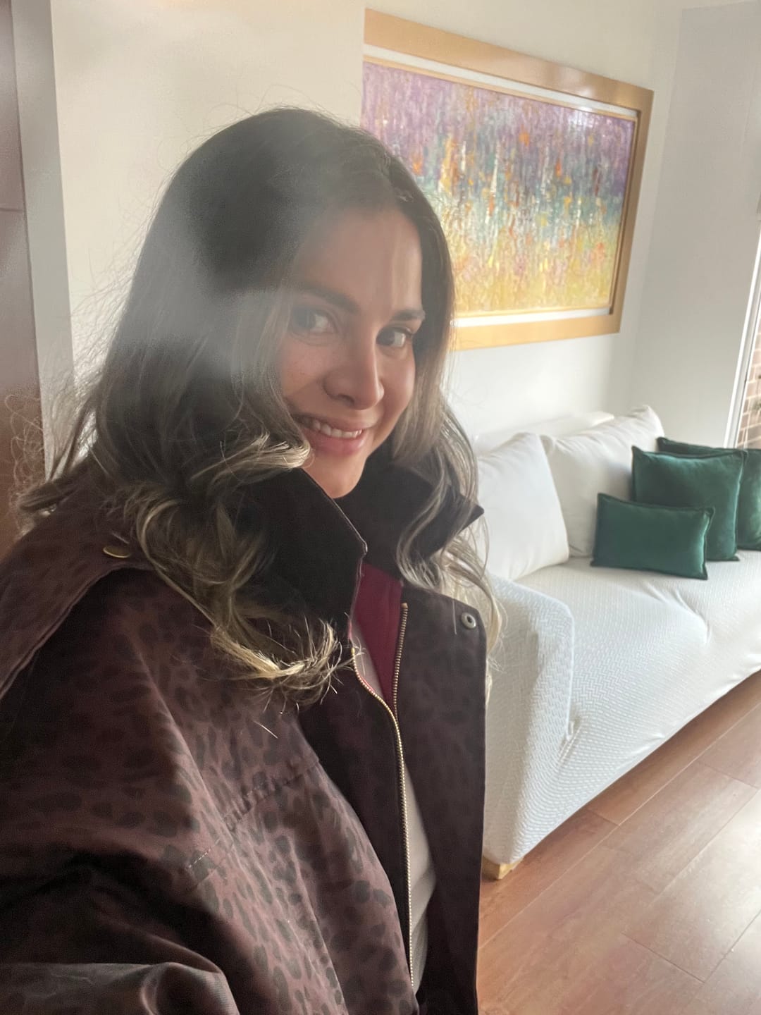 Customer photo review of Chaqueta Bomber Leopardo