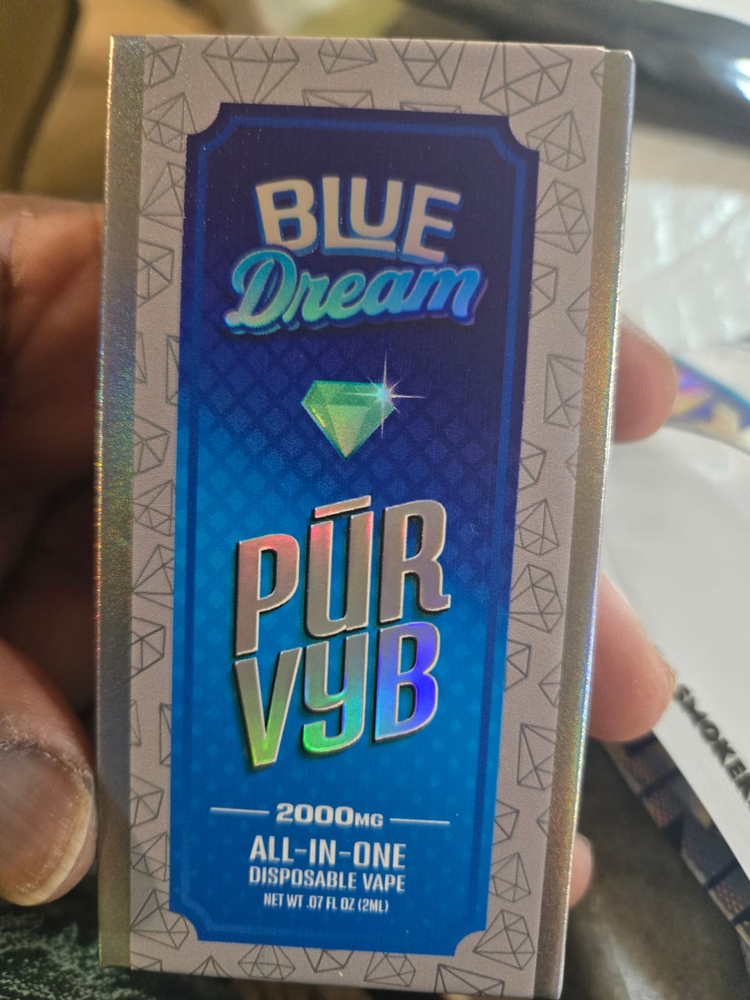 Customer photo review of PUR VYB - 2G THCa Live Resin - Blue Dream (Sativa)