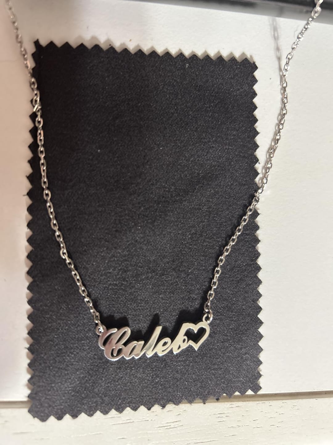 Customer photo review of Personalized Name Necklace for Women | Custom Gift for Her