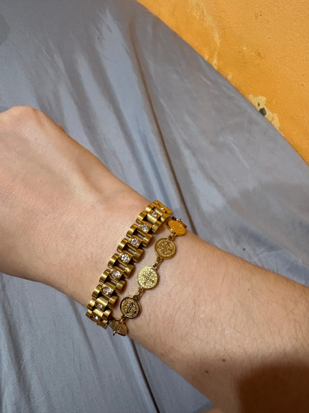 Customer photo review of Pulseira Milano Banhado em Ouro 18k