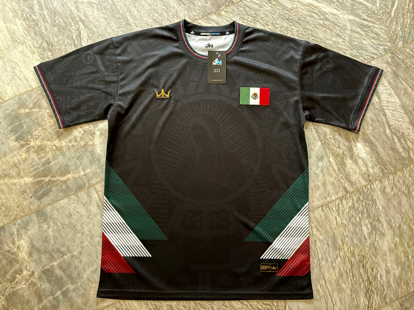 Customer photo review of Mexico Heritage Custom Football Jersey