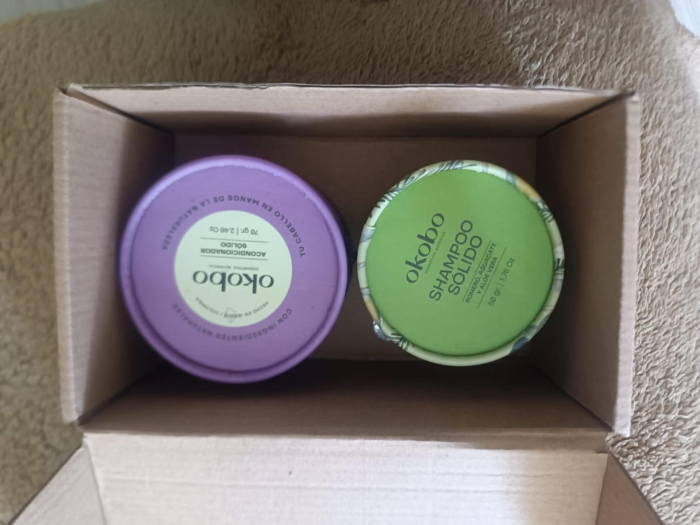 Customer photo review of Shampoo Solido - Aguacate, Aloe y Romero/ Cabello Graso