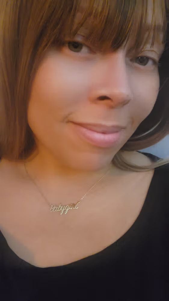 Customer photo review of Personalized Name Necklace for Women | Custom Gift for Her