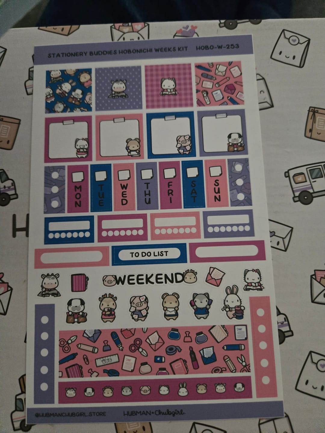 Customer photo review of Stationery Buddies Theme Hobonichi Weeks Kit