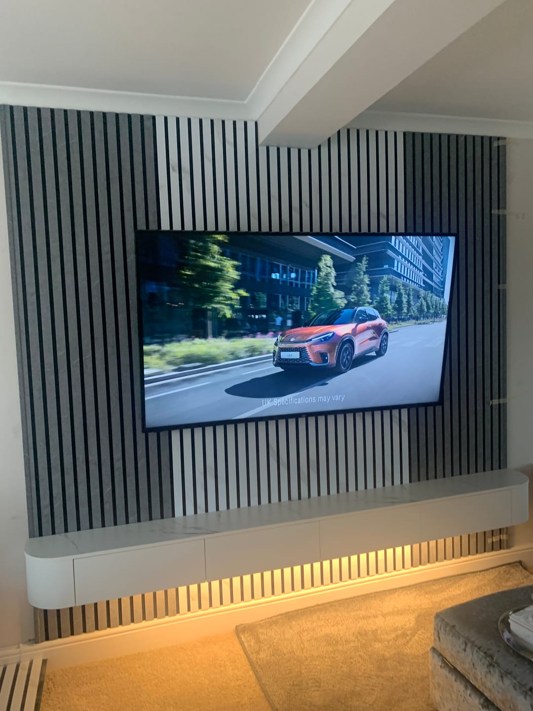 Customer photo review of Premium Acoustic Marble Wall Panel (Multiple Colours)