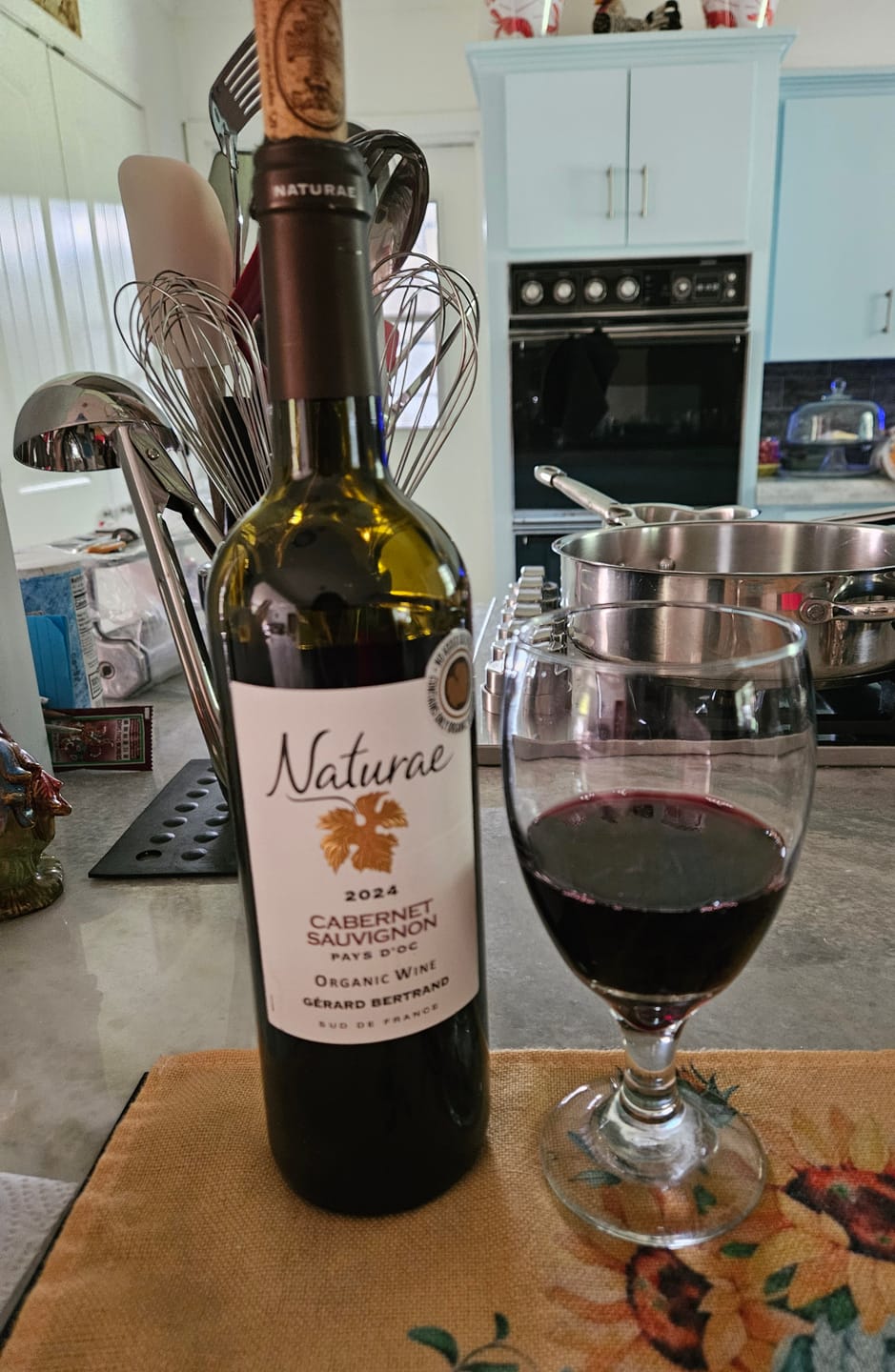 Customer photo review of Naturae Cabernet Sauvignon - No added Sulfites, Vegan and made with organic grapes