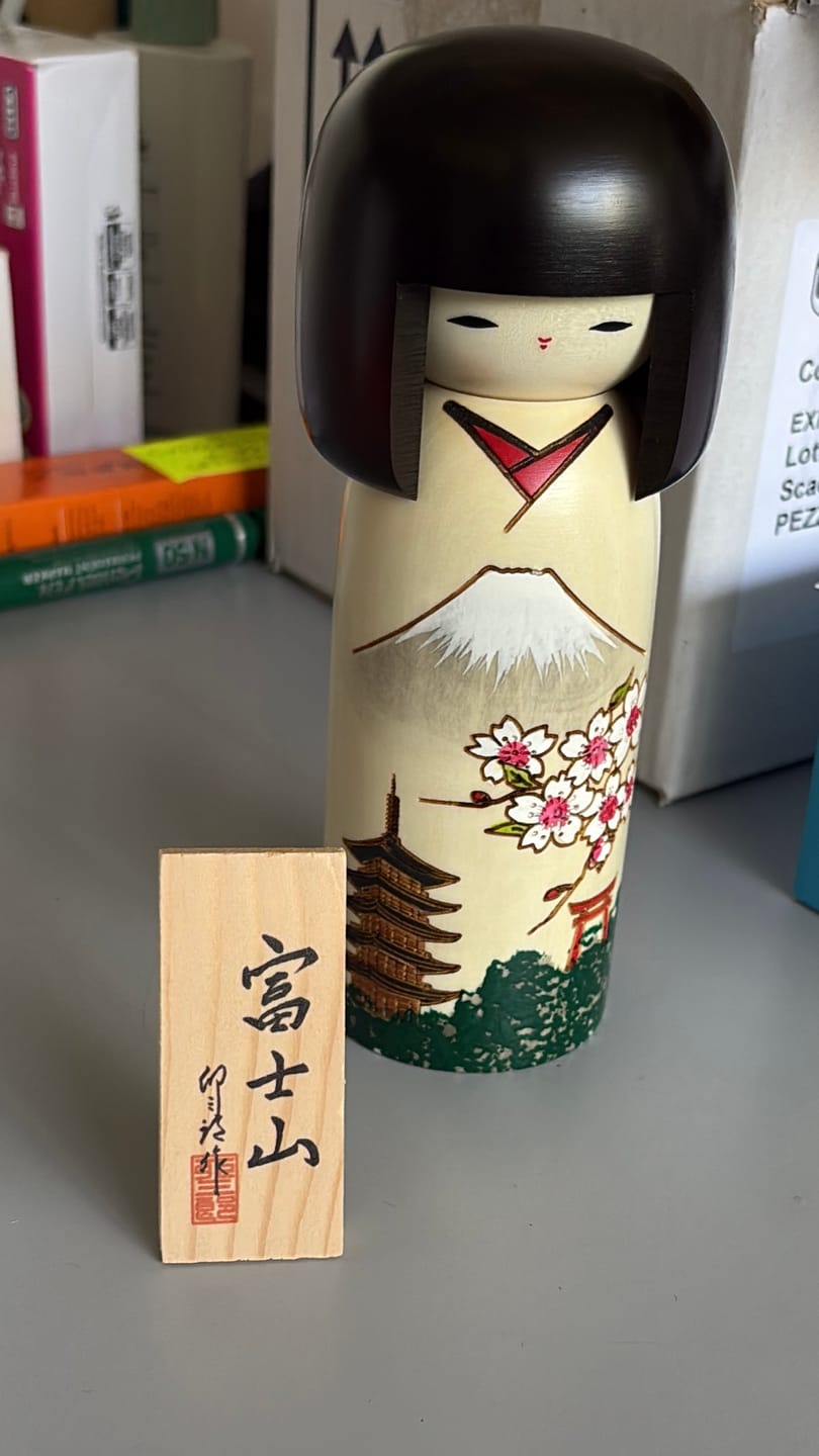 Customer photo review of Bambola Kokeshi del Monte Fuji